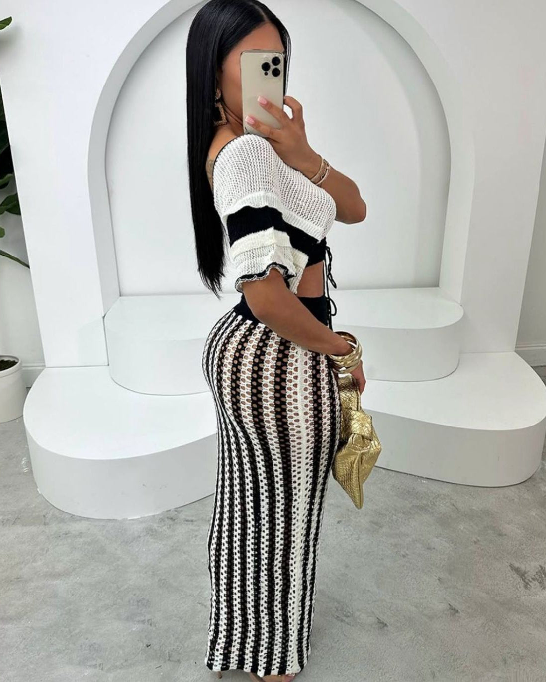 REF 098 ELEGANT CROCHET BEACH COVER-UP